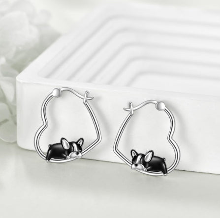Creative Heart-shaped Hollow-out Earrings